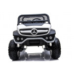 Elektrické autíčko Mercedes Unimog - nelakované - biele